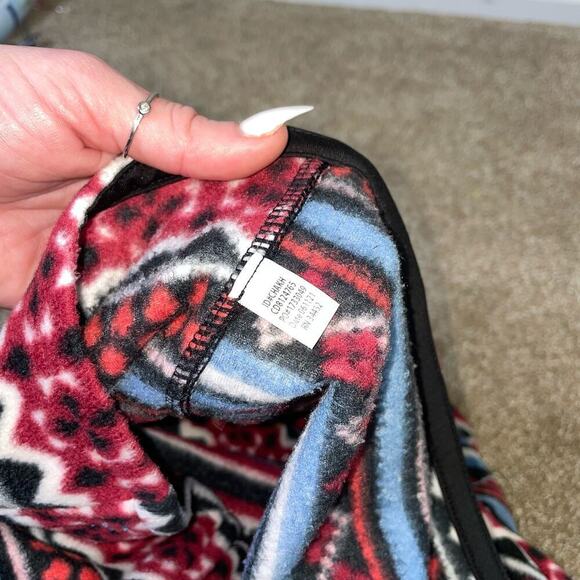 Cuddl Duds Fleece wear with Stretch Full Zip Vest Indian Navajo pattern  SZ SM - Picture 10 of 10